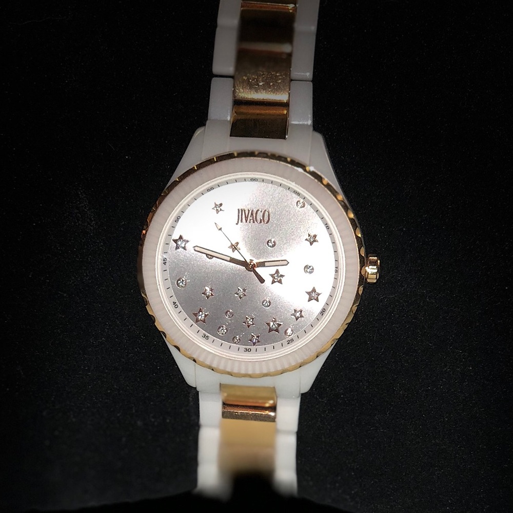 Rose Gold and White Watch